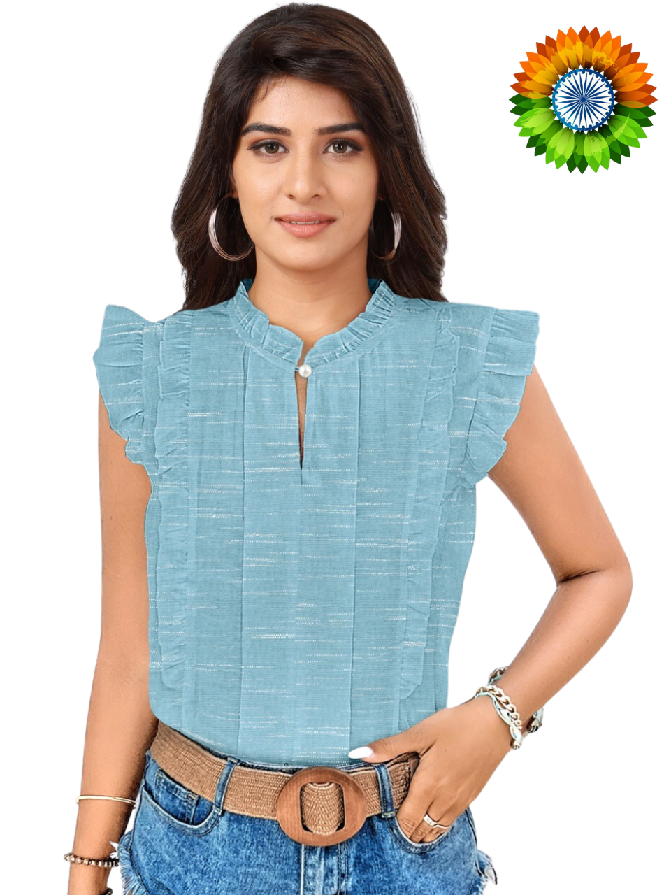 ladies tops, tops for women, women tops, ladies t shirts and tops, womens tops, blue tops women, crop tops for women, down shoulder top, women crop top, women in blue tops, crop top online, crop top, short tops, slub cotton top,  party wear tops on jeans