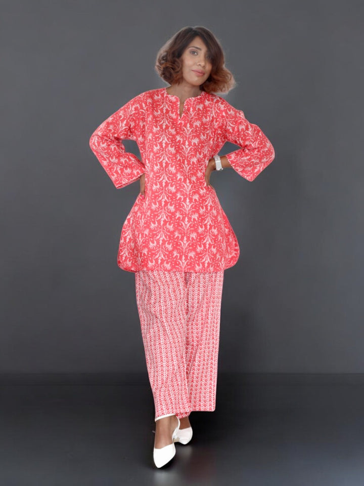 Ethnic Motives A Red Co-ord Set