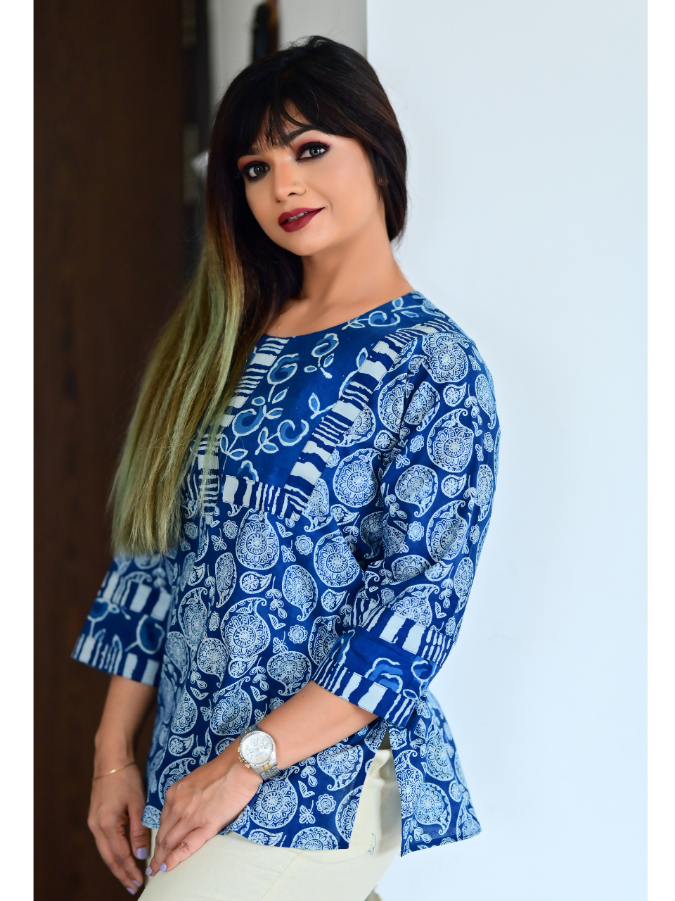 ladies kurtis, kutris for women,  women  kurtis, ladies  kurtis and tops, womens kurtis, blue kurti for women, down shoulder kutris for women, women in blue kurtis, kurtis online,  kutis, party wear short Kurtis on jeans