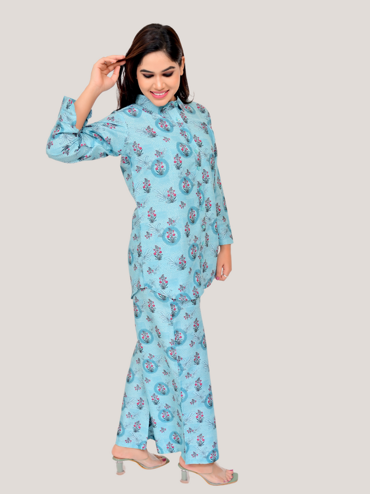two piece outfits for women, co ord sets women, coord set women, ladies co ord sets, co ord sets women, coords women, coord set for women, co ord, kurta co ord sets, ethnic co ords, ethnic co ord set women, co ord dress set, co ord sets for summer, co ord set womens party, co ord set women ethic, co ord sets women ethnic, muslin cotton  co ord set,  light turquoise  co ord set