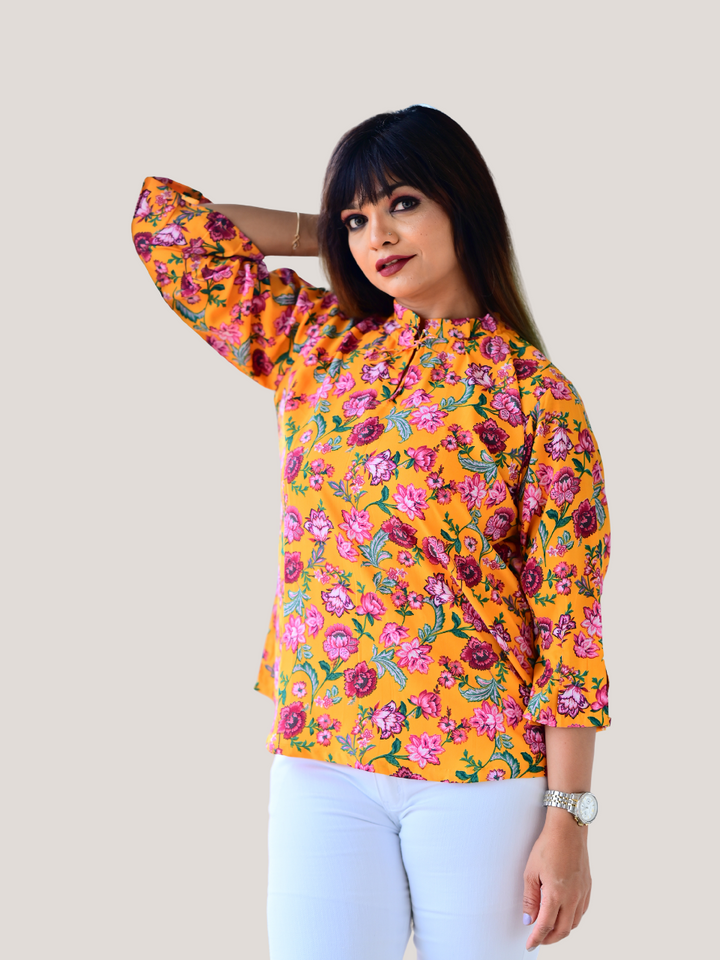 ladies tops, tops for women, women tops, ladies t shirts and tops, womens tops, blue tops women, crop tops for women, down shoulder top, women crop top, women in yellow tops, crop top online, crop top, short tops, crepe cotton top,  party wear tops on jeans