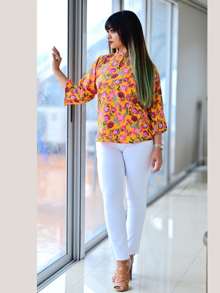 ladies tops, tops for women, women tops, ladies t shirts and tops, womens tops, blue tops women, crop tops for women, down shoulder top, women crop top, women in yellow tops, crop top online, crop top, short tops, crepe cotton top,  party wear tops on jeans