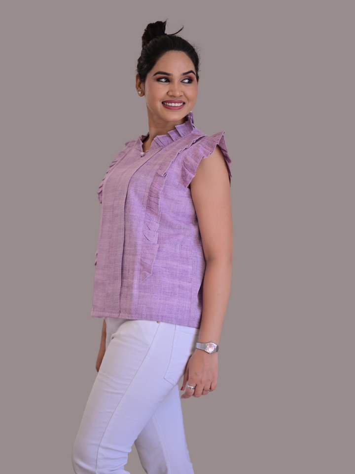 ladies tops, tops for women, women tops, ladies t shirts and tops, womens tops, blue tops women, crop tops for women, down shoulder top, women crop top, women in purple tops, crop top online, crop top, short tops, pure linen cotton top,  party wear tops on jeans