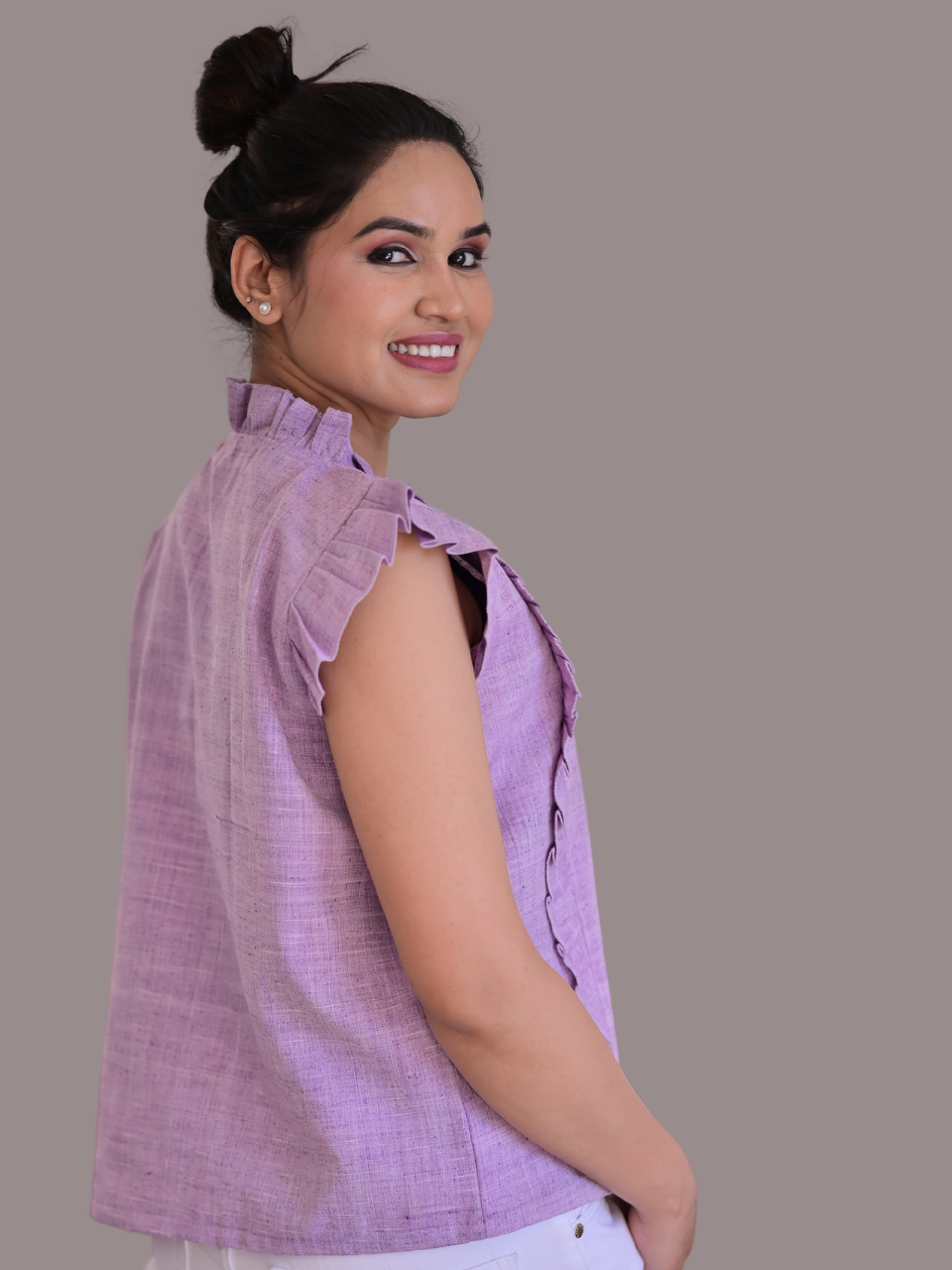 ladies tops, tops for women, women tops, ladies t shirts and tops, womens tops, blue tops women, crop tops for women, down shoulder top, women crop top, women in purple tops, crop top online, crop top, short tops, pure linen cotton top,  party wear tops on jeans