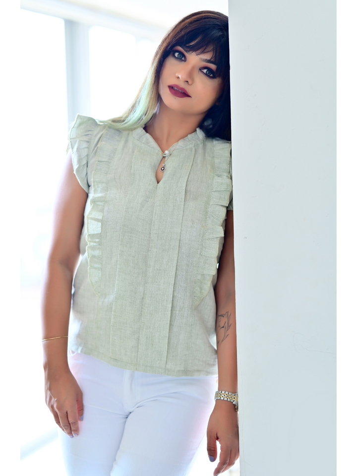 ladies tops, tops for women, women tops, ladies t shirts and tops, womens tops, blue tops women, crop tops for women, down shoulder top, women crop top, women in green tops, crop top online, crop top, short tops, pure linen cotton top,  party wear tops on jeans