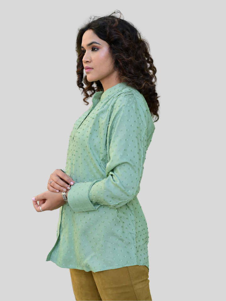 Green Swiss butta Shirt