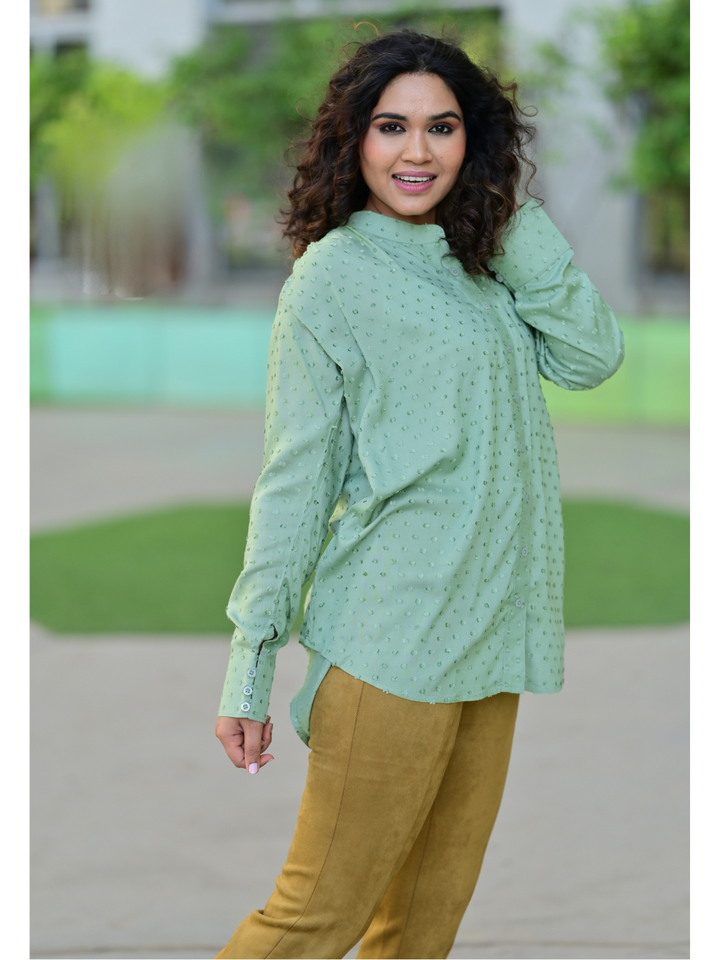 Green Swiss butta Shirt