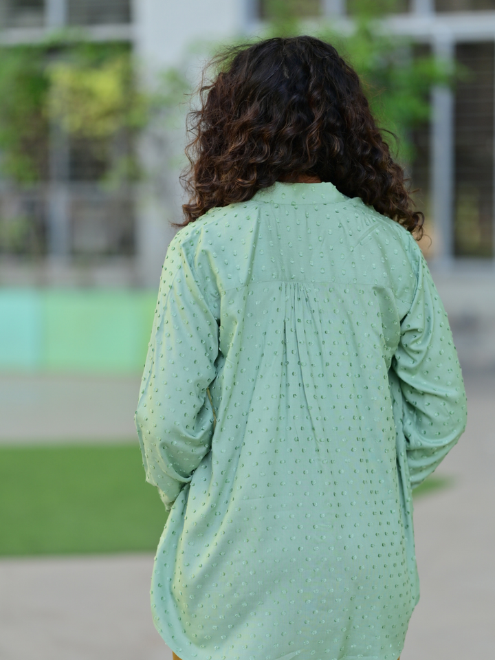 Green Swiss butta Shirt