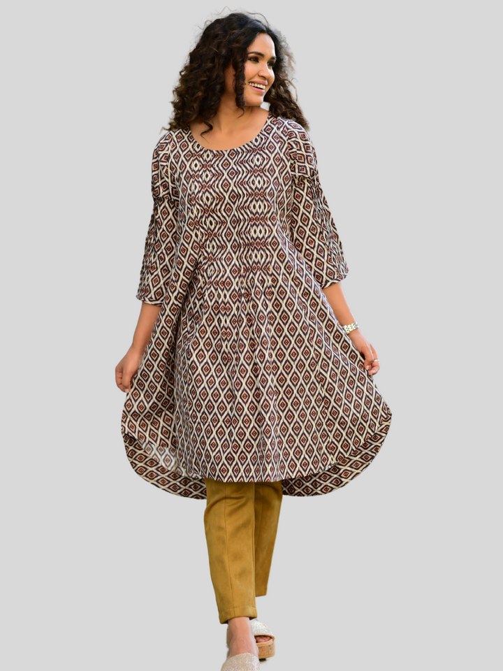 Sand Strip Purple kurti