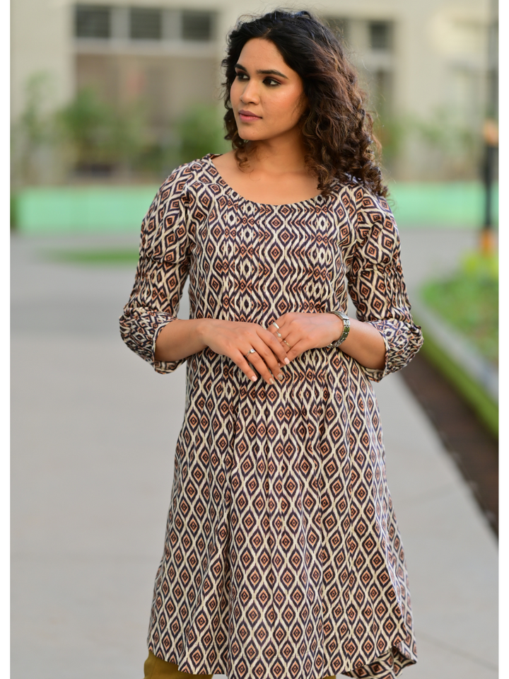 Sand Strip Purple kurti