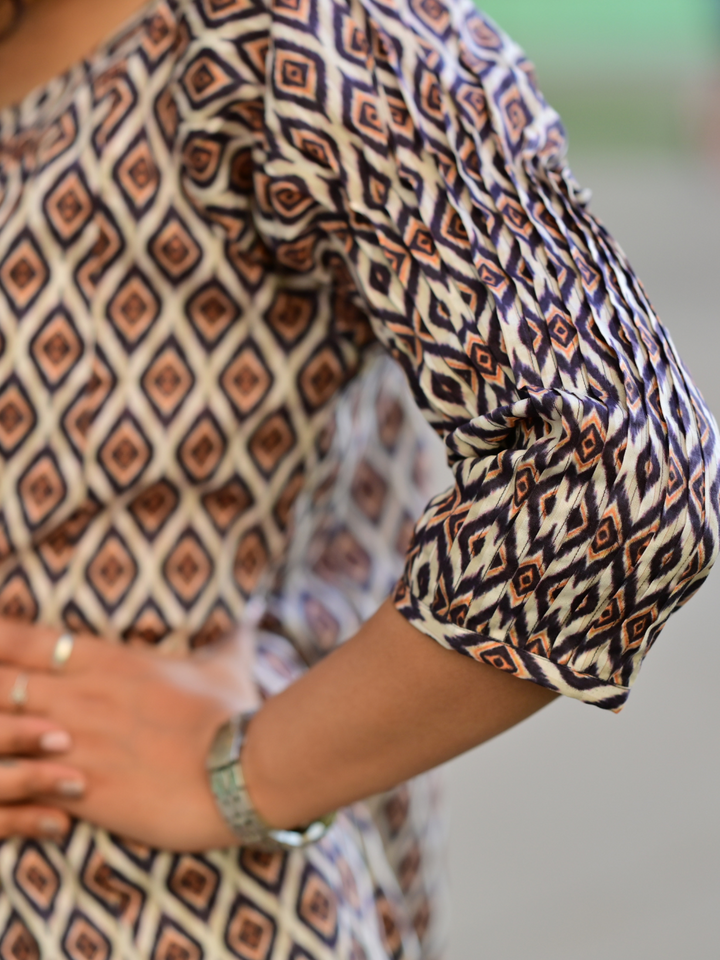 Sand Strip Purple kurti