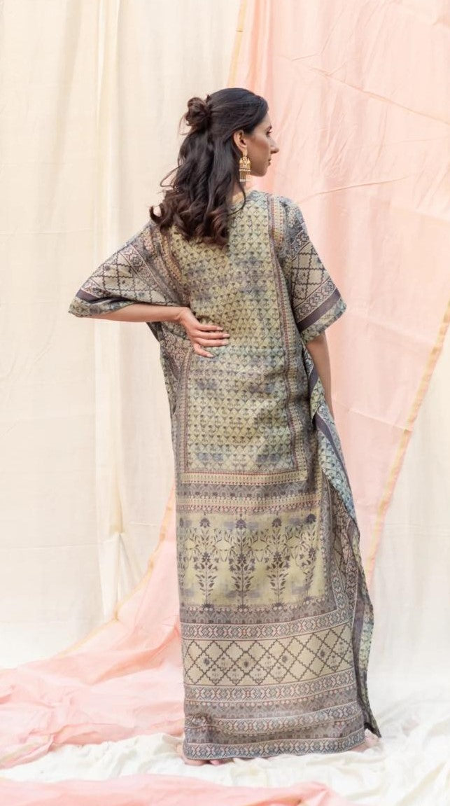Blue Adeline Motives Kaftan