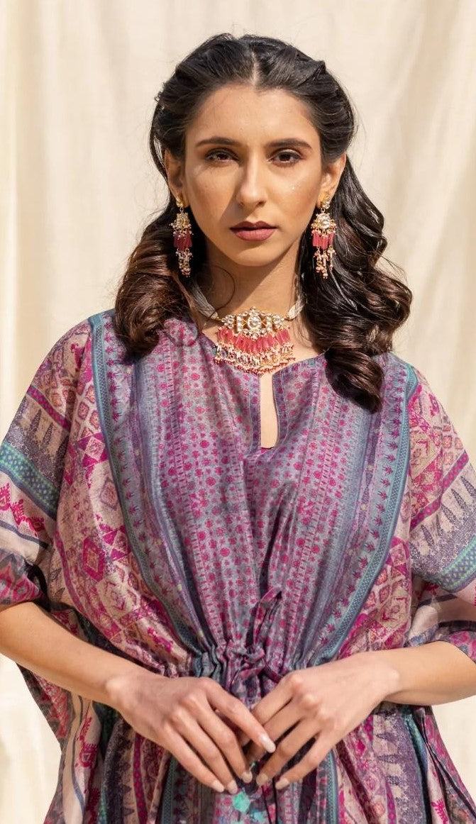 Blue Purple Adeline Kaftan