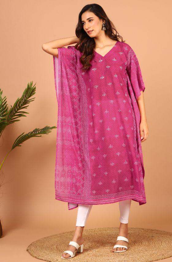 Pink Jolite Kaftan
